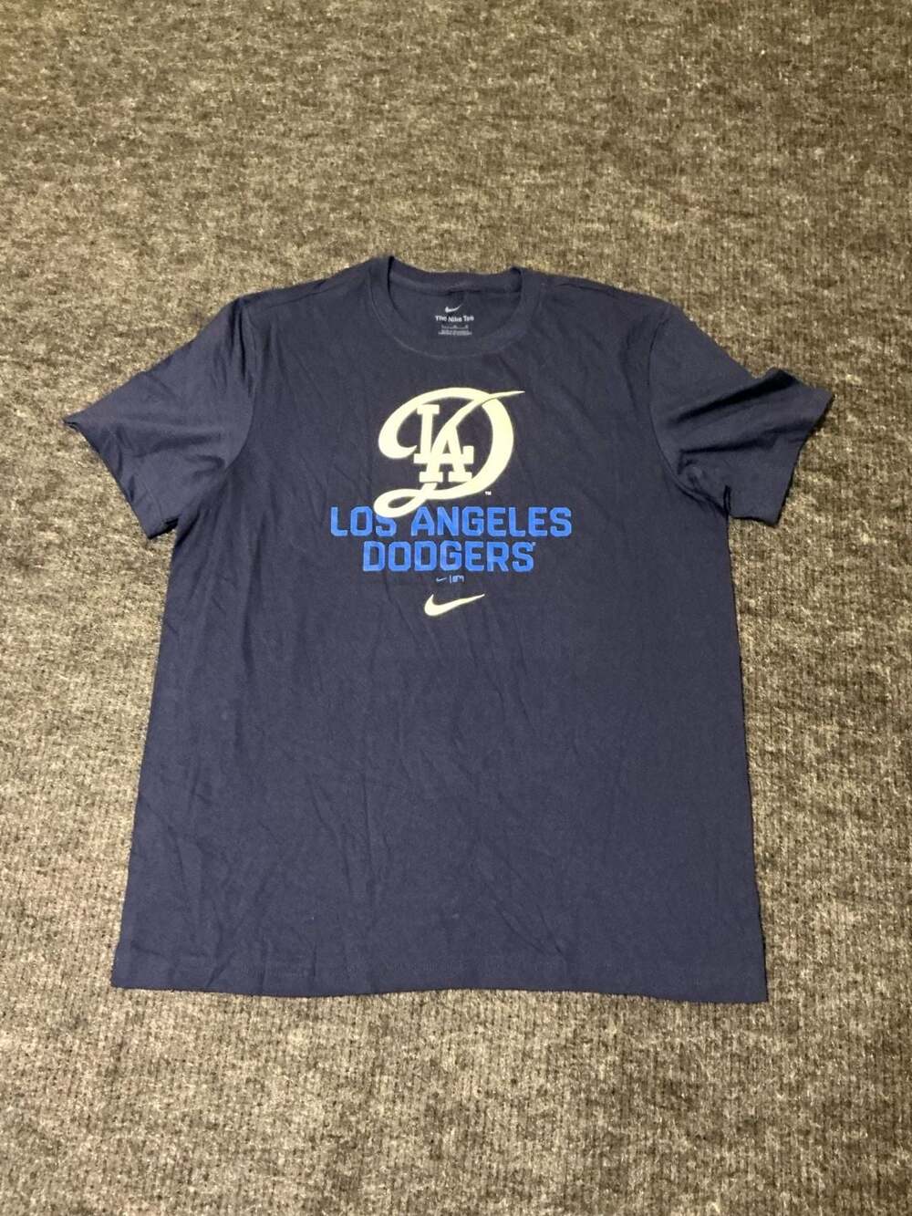 Nike Tee Los Angeles Dodgers T-Shirt Mens Size Large Navy Blue